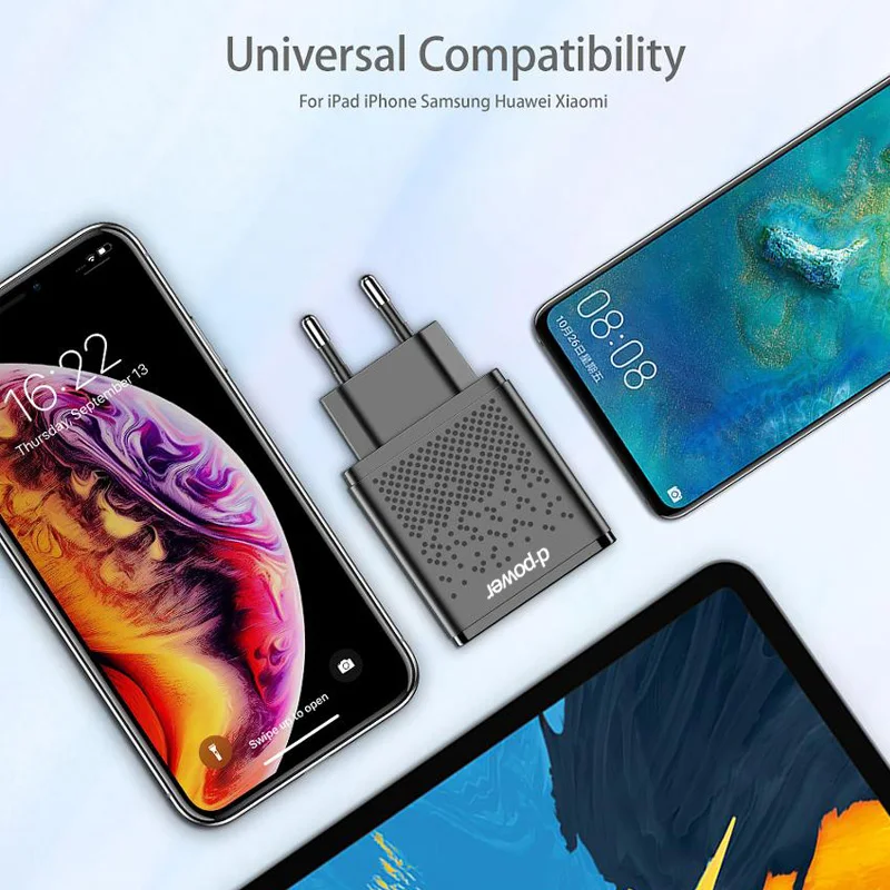 Зарядное устройство с двумя USB портами 5 В 2 4 А|Зарядные устройства для телефонов| |