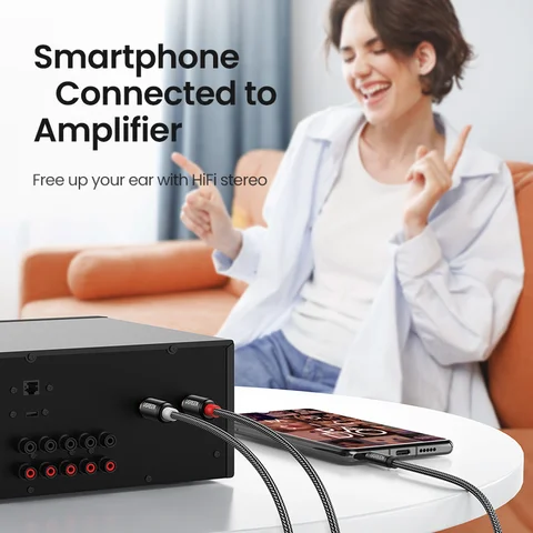 UGREEN RCA кабель 2RCA - 3.5 мм для аудио — изображение продукта