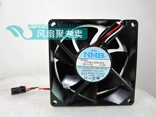 

Brand new original NMB 8cm8025 12V 0.13A 3110KL-04W-B19 Ultra Mute Chassis Fan