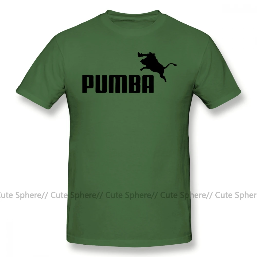 Футболка с логотипом Pumba, футболка с надписью Big Fun, футболка с коротким рукавом, Пляжная Мужская футболка с принтом, 100 хлопок - Цвет: Army Green
