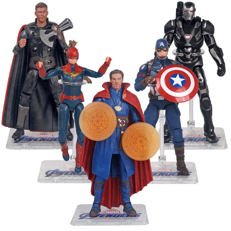 

Marvel Action Figures The Avengers Model Captain America Doctor Strange Thor Movie Toy Movable Doll Collective Figure Ornaments