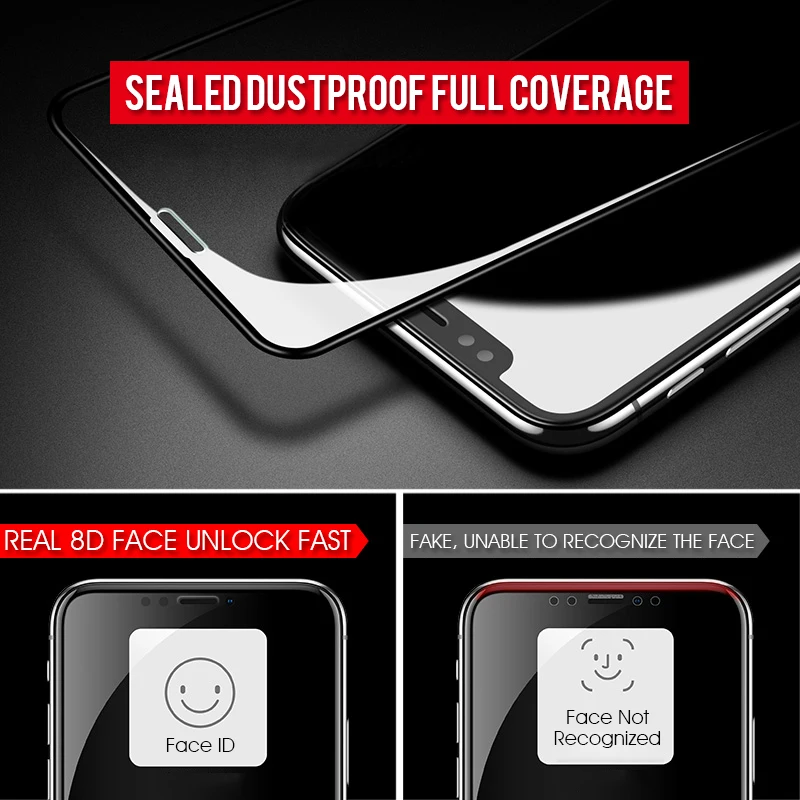 Закаленное стекло для iphone X 11 Pro XS MAX XR 10 7 8 6S 6 Plus XSMAX защитная пленка с полным