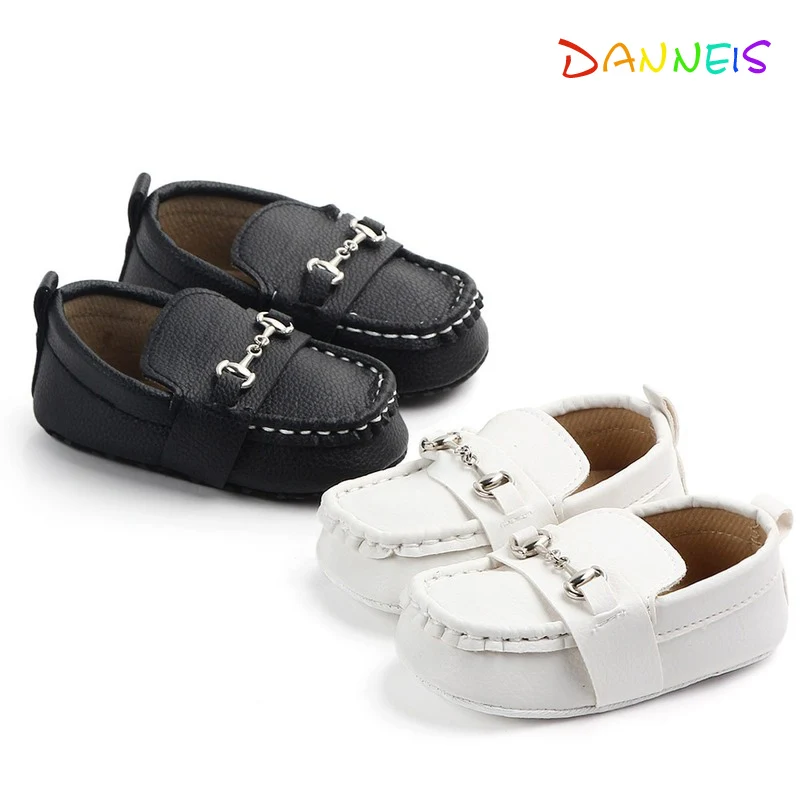 

Classic Brand Soft Leather Baby Shoes Moccasins Fashion Infant Boys Girls Slip-on Peas Shoes Casual Newborn First Walkers