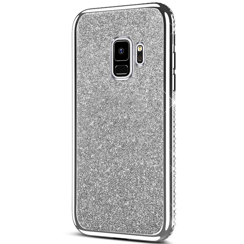 A10 A20 A20E палец кольцо чехол для ювелирных изделий, samsung Galaxy A30 A40 A50 A70 M20 J6 A6 A7 A8 плюс A5 мягкий блеск Алмазный чехол для iPhone X