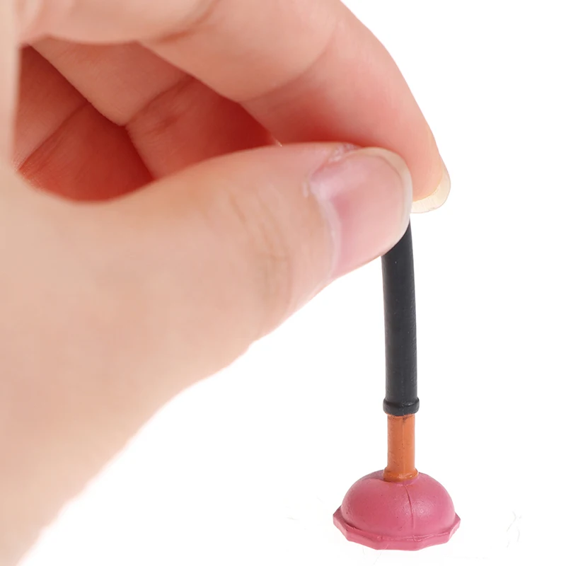 

1:12 Dollhouse Miniature Mini Toilet Plungers Model Bathroom Decor Accessories