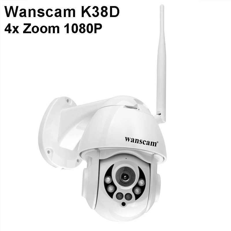 Wanscam K38D 4x Zoom 1080P инфракрасная ip-камера ночного видения наружная Водонепроницаемая Обнаружение движения Дистанционное управление сетевая камера
