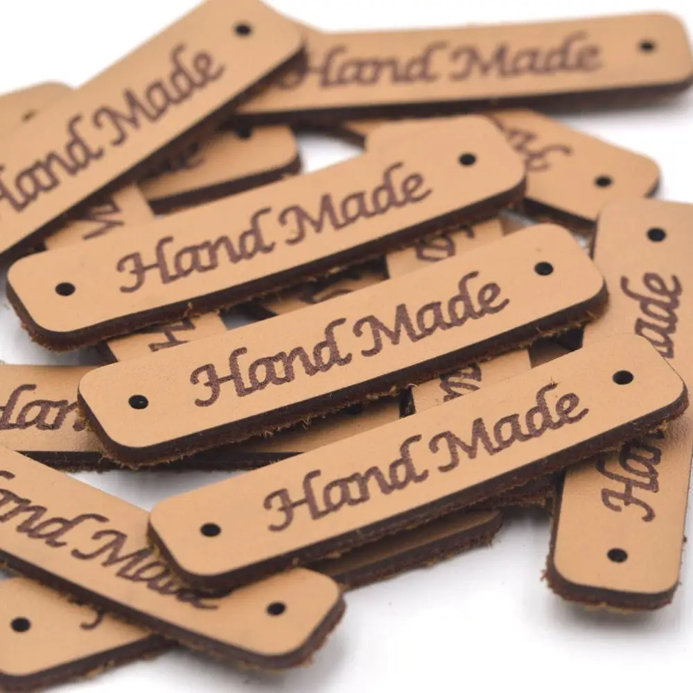 KALASO 20 штук ручной работы этикетки для одежды кожаной теги шапки сумки свитер