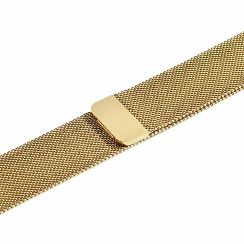 gold Ремешок для часов, Миланская петля, ремешок для apple watch 5/4/3 apple watch band 44 мм 40 мм, 42 мм, 38 мм, версия наручных часов iwatch из нержавеющей стали тканый магнитный ремешок для часов - Цвет ремешка: gold