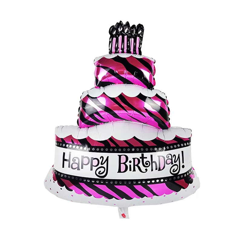 1pcs purple cake STARLZMU 13 шт с днем рождения воздушные шары День рождения украшения для взрослых буквы воздушные шары anniversaire гелиевый воздушный шар из фольги - Цвет: 1pcs purple cake