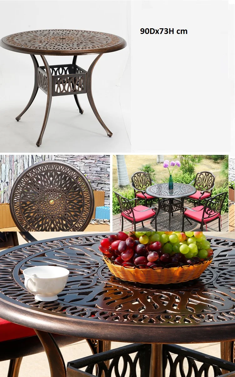 Уличный стол из литого алюминия домашний разборный для барбекю уличный