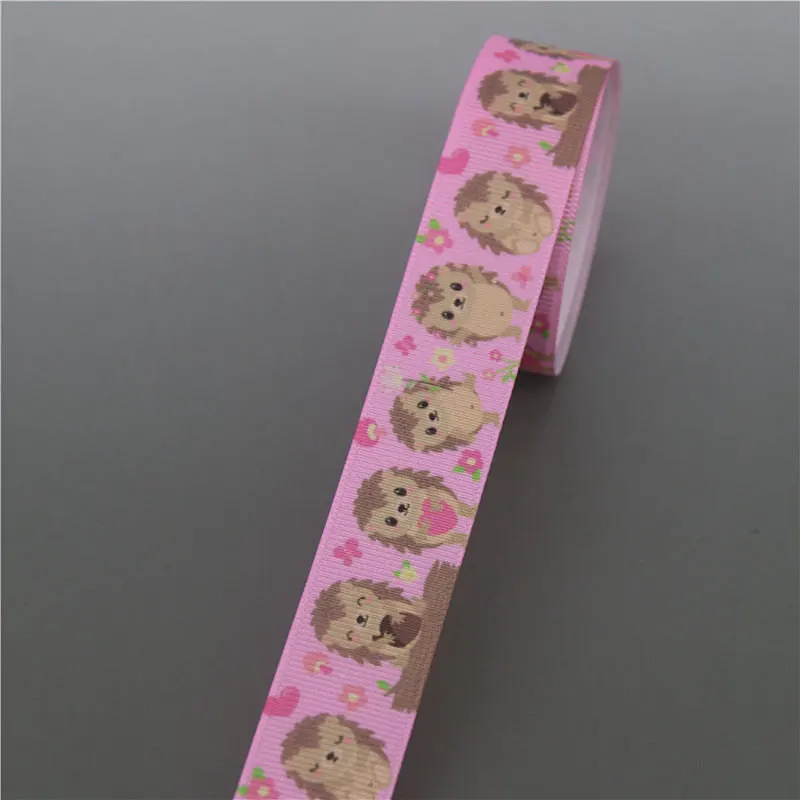 DUWES 50 ярдов волк слон животные напечатанный Grosgrain ленточный аксессуар Hairbow головной убор украшение «сделай сам» оптом OEM D1151