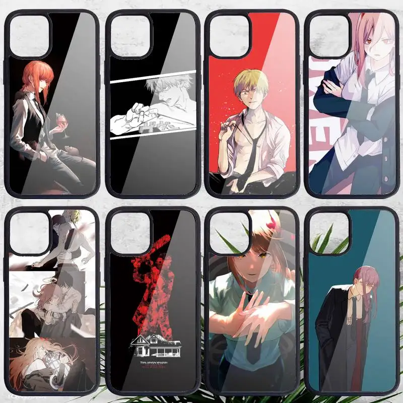 

Anime Chainsaw Man Phone Case PC for iPhone 11 12 pro XS MAX 8 7 6 6S Plus X 5S SE 2020 XR