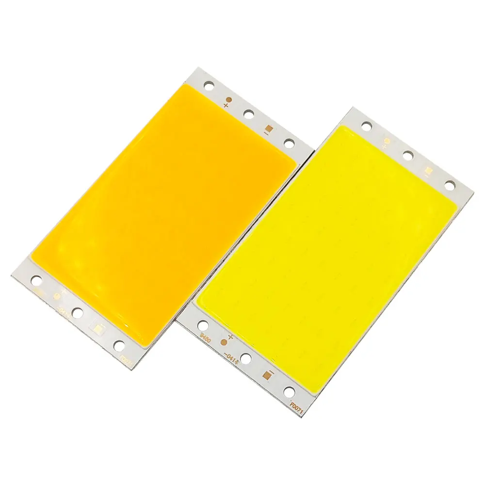 

50Pcs Wholesale 94x50mm 12V 15W COB LED Panel Light Chip On Board LED Matrix Lamp for Work Lights House Lighting Emitting Diode