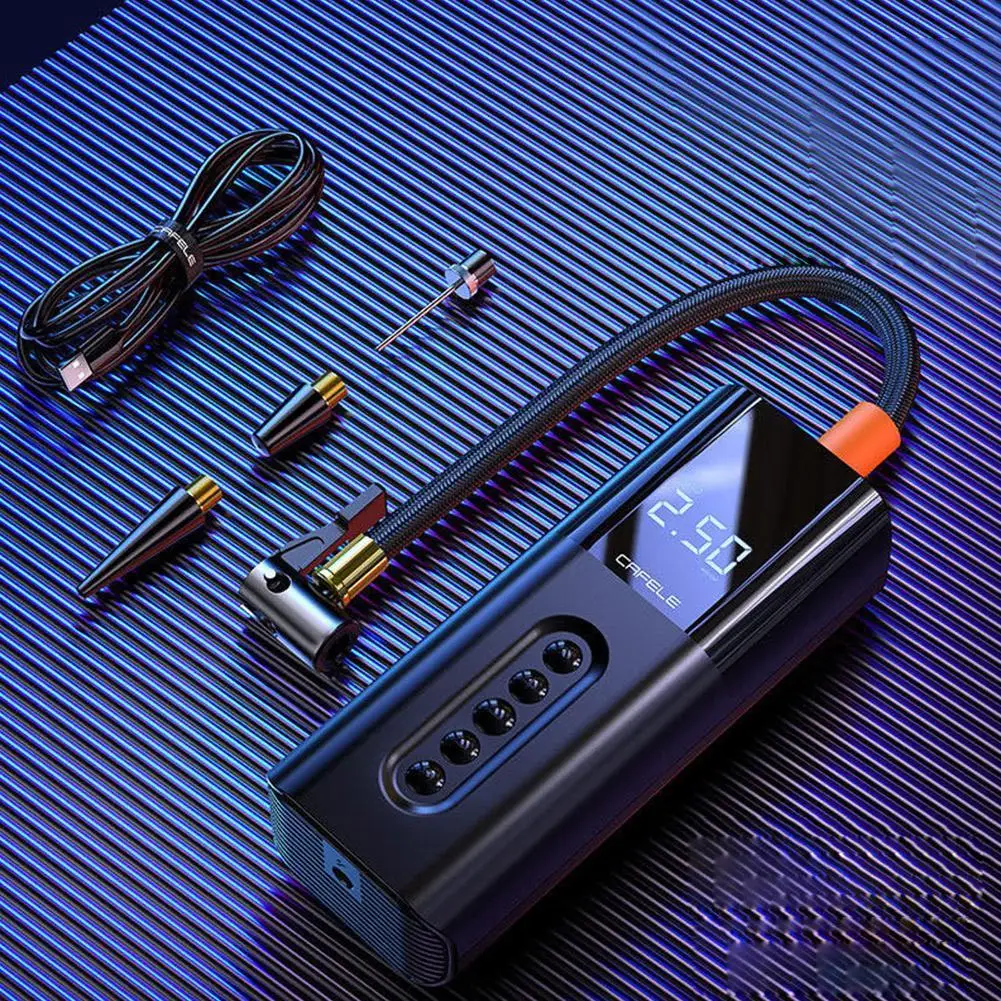 comprar Bomba De Ar Portátil Elétrica Inflável Compressor Para Carro Motocicleta Bicicleta Bola De Proteção De Desligamento Led Mini Pneu Inflator