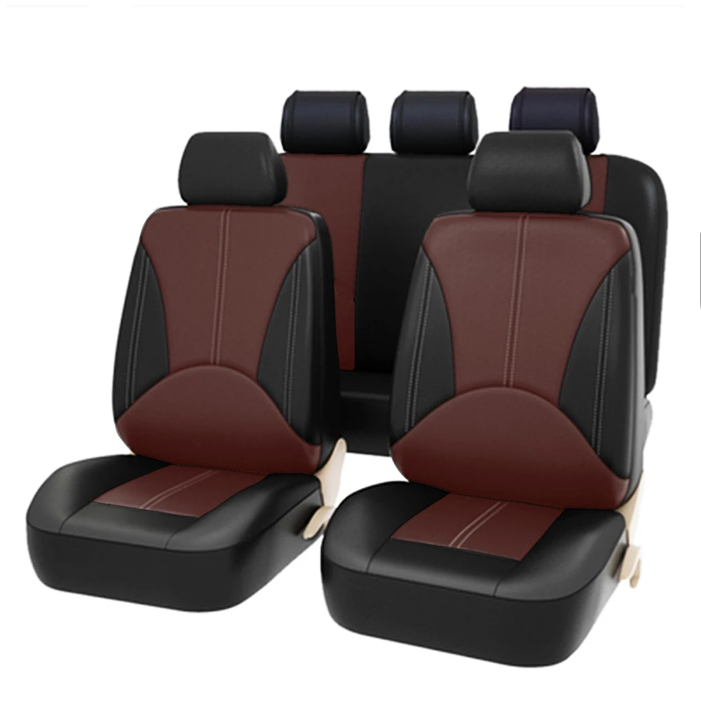 

4/9PCS Leather Car Seat Covers For OPEL Aatara Astra Mocha Omega Grandland x Corsa Adam insignia Zafira Auto Seat Cushion Cover