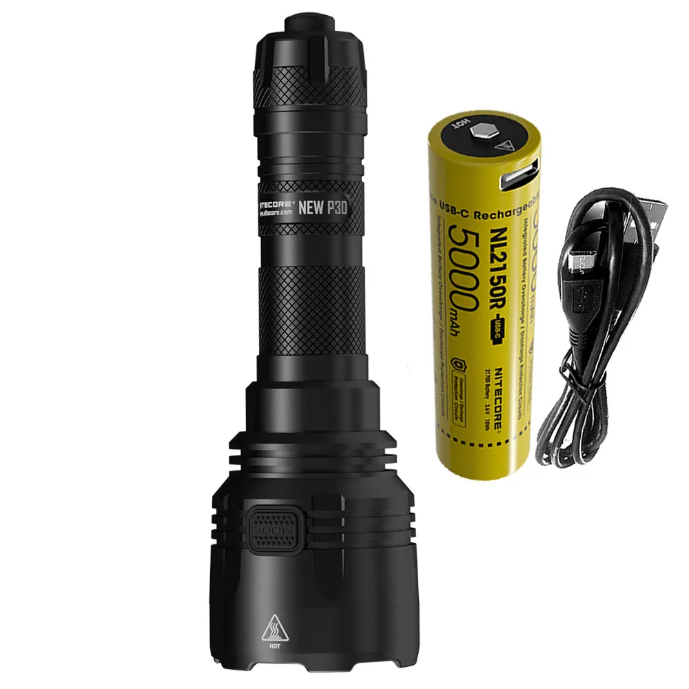 NEW P30 Original Kit NITECORE P30 охотничий светильник XP-L HI V3 max 1000 люмен длинный бросок 618 м 21700 фонарь на батарейках уличный спортивный светильник - Испускаемый цвет: NEW P30 Original Kit