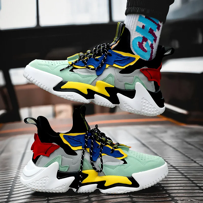 

Fashion Hip hop Sports Shoes Men Trend Basketball Shoes for Men Outdoor Breathable Trainers Light Sneakers Men zapatos de hombre