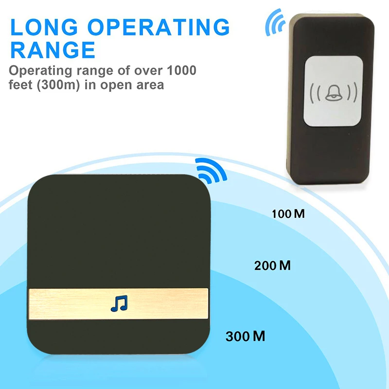 2020 Новый P5b Домашняя безопасность приветствуется беспроводной дверной звонок Ding