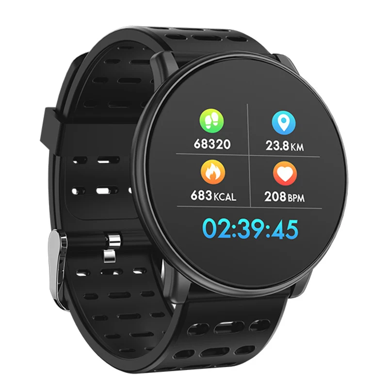 Q88 Round Screen Smart Watch Sport Waterproof Smartwatch Heart Rate Sleep Step Counter Blood Pressure Monitoring Band | Электроника
