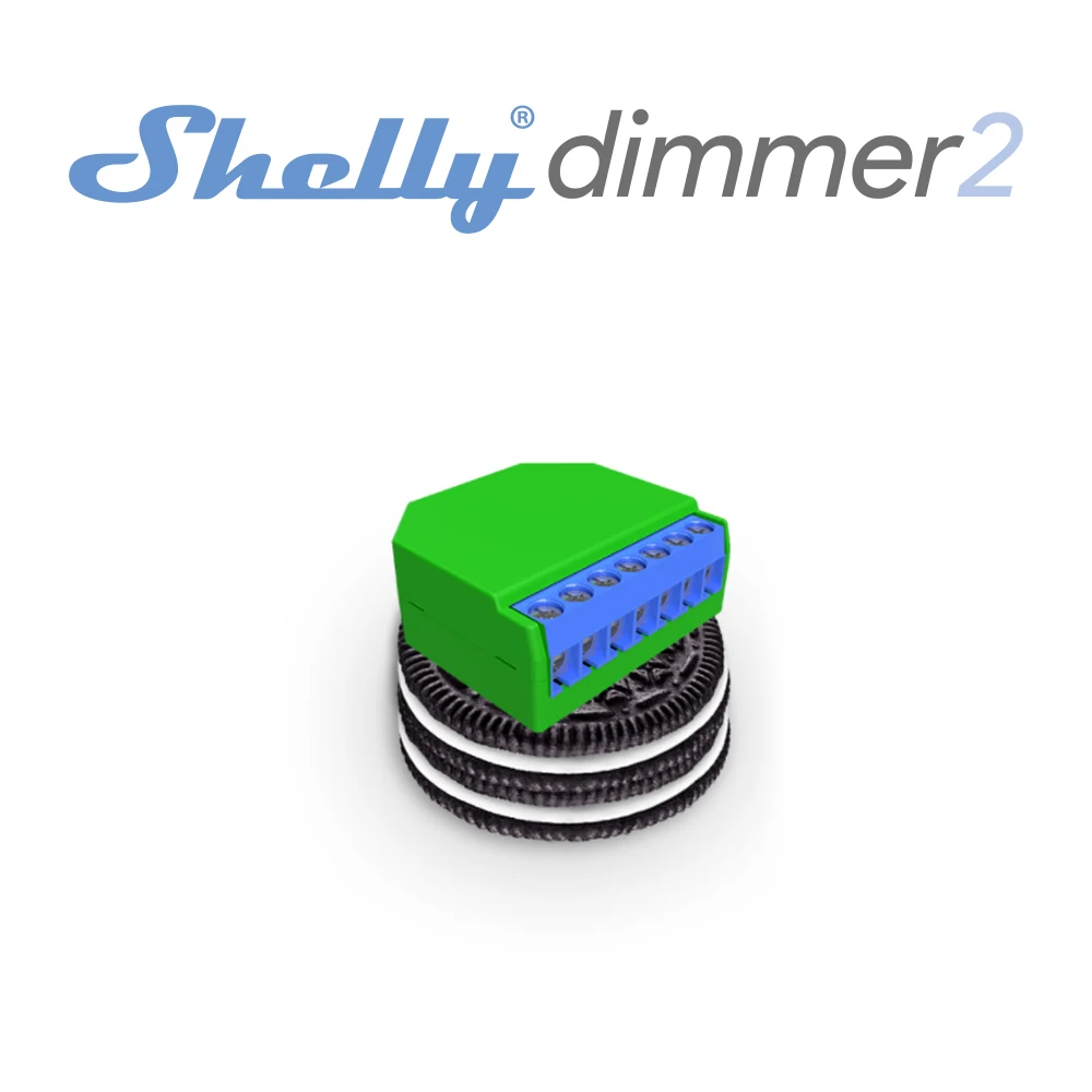 Умный переключатель Shelly Dimmer 2 с Wi-Fi мини-реле для освещения беспроводной