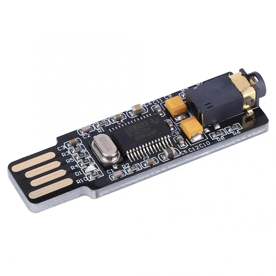 VHM 305 мини накопитель USB звуковая карта чип DAC декодер плата для ПК ноутбук