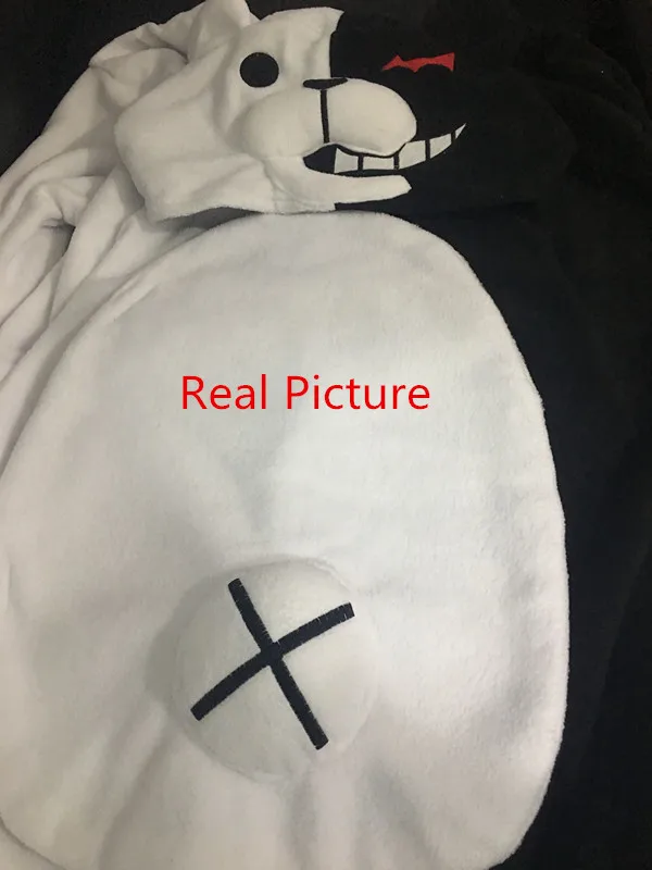 Кигуруми хорошее качество для взрослых медведь Монокума Shark цельные пижамы