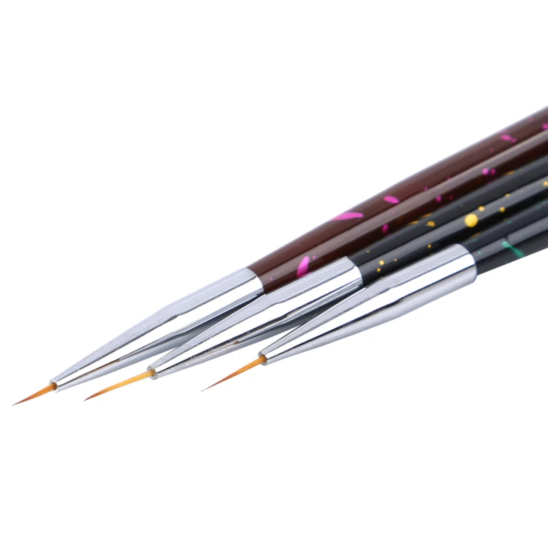 Nail Art Liner Brush Painting Flower Drawing Lines Grid Stripe Manicure Gel Pen Diy Tips French Design Tool | Красота и здоровье