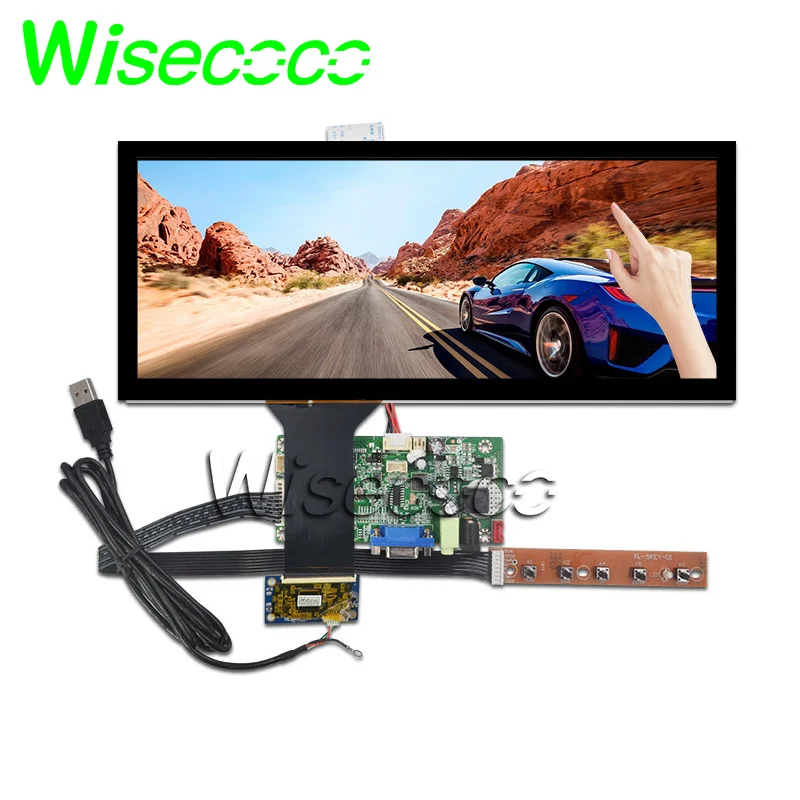 

12,3 дюймовый 1920*720 HSD123KPW1-A30 ЖК-экран с сенсорной панелью CD/m2 VGA плата lvds для автомобильного дисплея