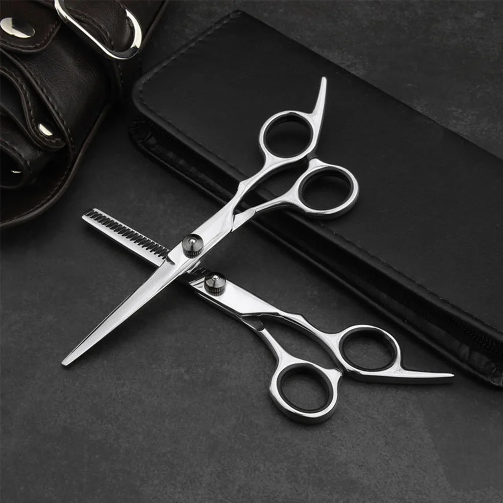 

10pcs Thinning Shears With Bag Home Comb Hair Cutting Scissors Set Adults Barber Men Women Hairdressing Beginner Stainless Steel