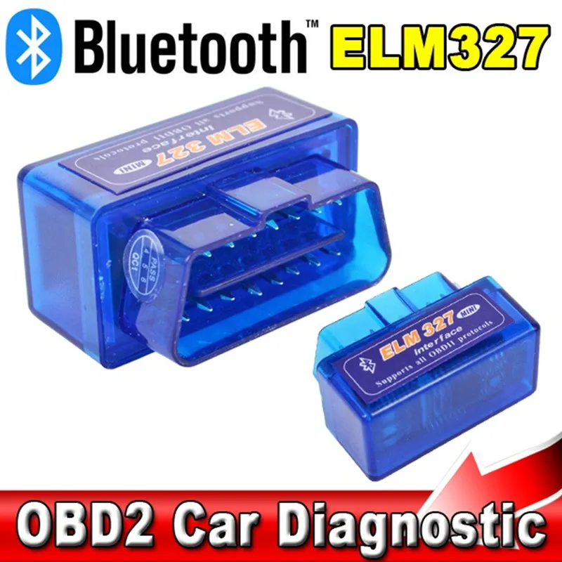 Автомобильный диагностический мини-сканер OBD2/OBDII кодер ошибок ELM327 Bluetooth для