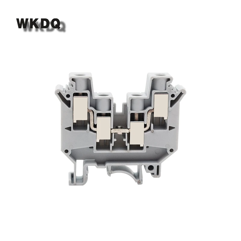 

5Pcs UDK-10 Double In Double out Screw Connector 10mm² 4-Connductor Feed Through Plug Electrical UDK10 Din Rail Terminal Block