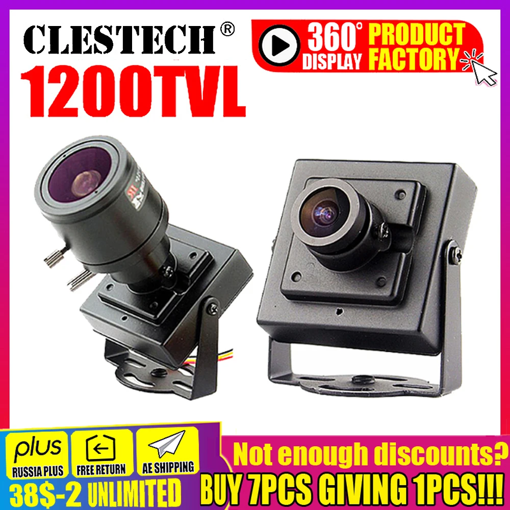 11 Большая распродажа Smale1200TVL CCTV HD мини камера видеонаблюдения металлический