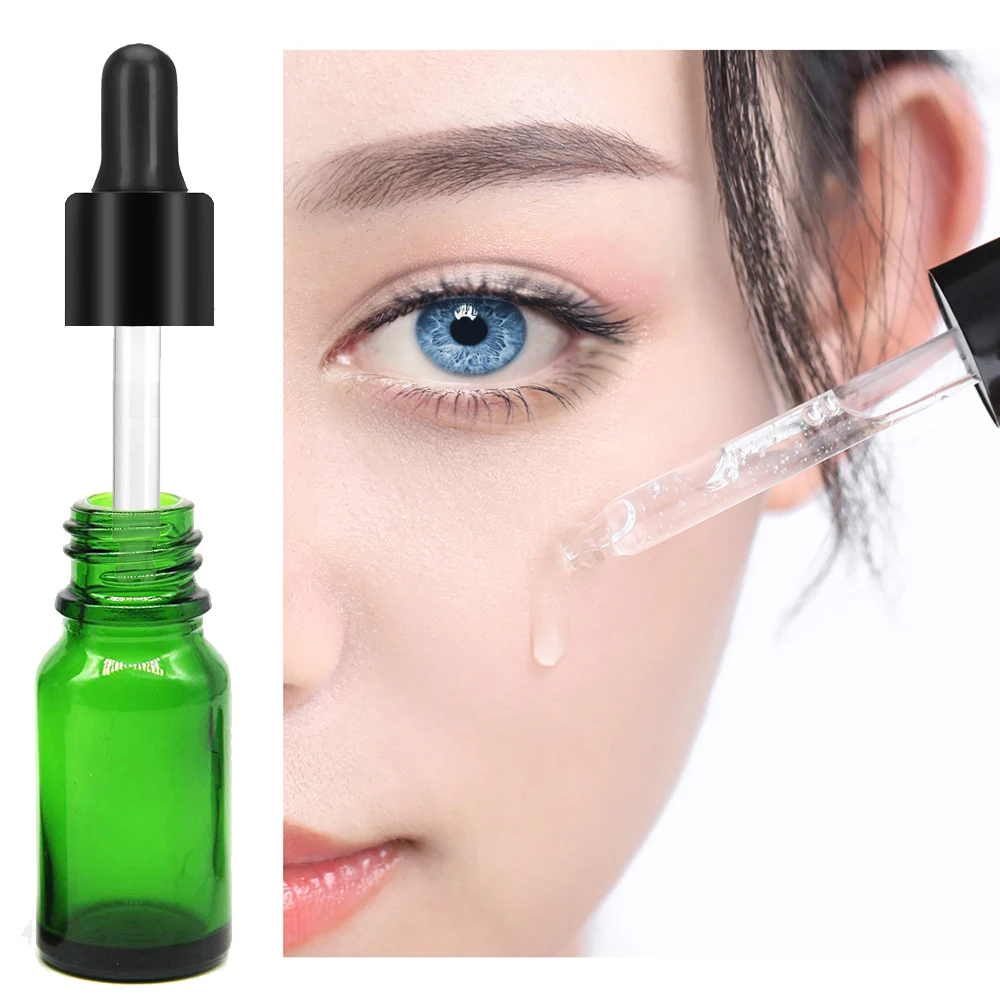 12 шт. портативные бутылки с зеленым стеклом 10 мл бутылка эфирного масла дорожные