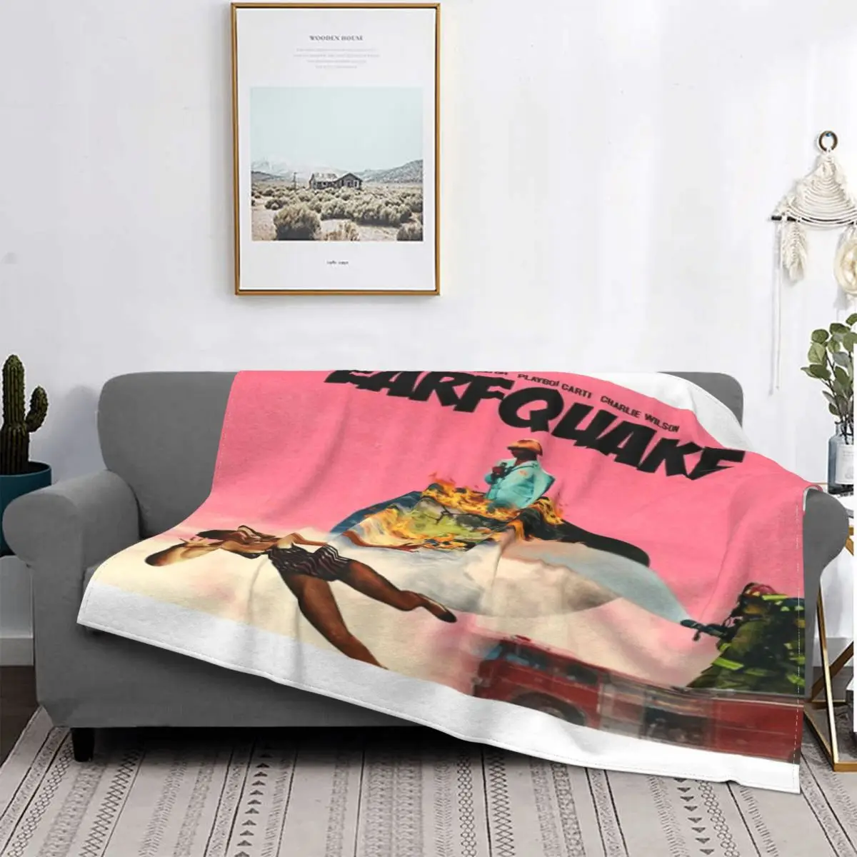 

Manta estética de música independiente, colcha a cuadros para cama, ropa de cama, cubierta de playa, manta de Picnic, manta para