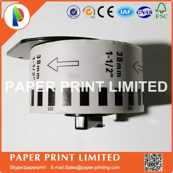 20 рулонов совместимых с Φ dk22225 dk 22225 ярлык 38 мм * 30 48 м все поставляются пластиковым