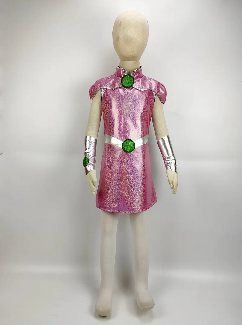2020 New costume Teen Starfire Cosplay for Kids TuTu Dress  Halloween Costume (3-9Years)  Party Dress