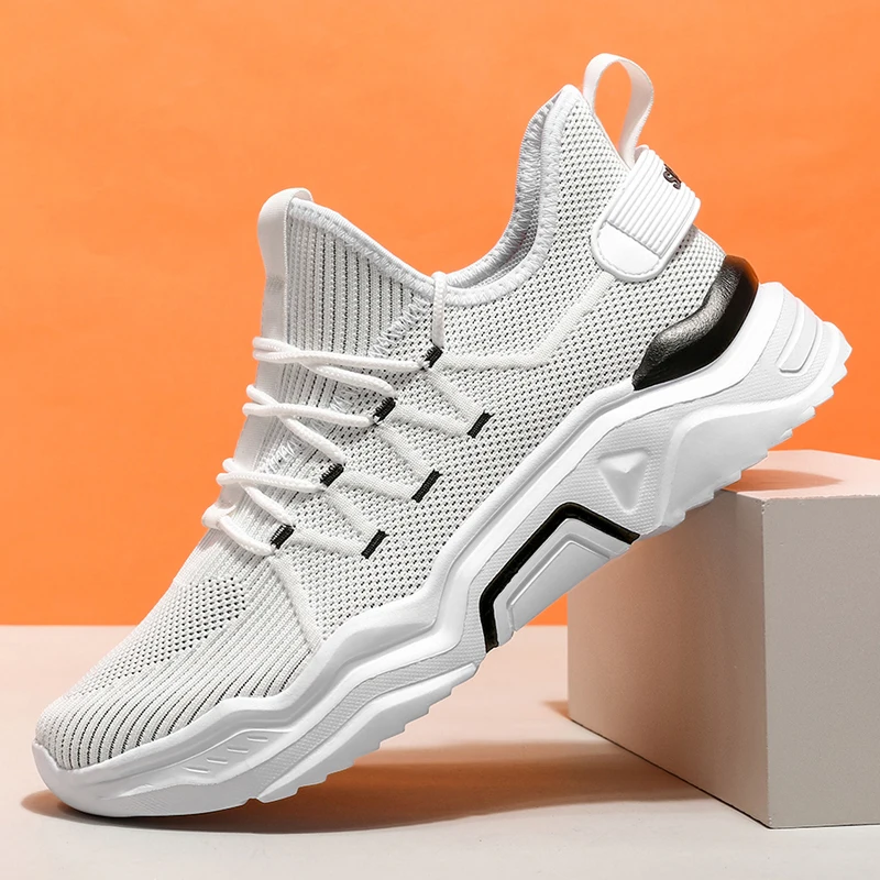 

New Products Spring 2021 Mens Casual Shoes Fashion Outdoor Shoes Comfortable Flat Shoes Non-slip Soft Sole Shoes Pure Color39-44