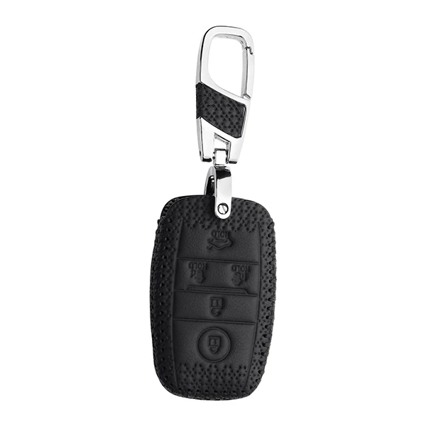 Black Чехол для ключей для kia Carnival Grand Sorento Sedona MPV бесключевая Крышка для пульта дистанционного управления брелок для ключей сменный брелок для автомобиля Стильный чехол для ключей - Название цвета: Black