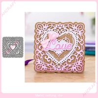 hollow out heart shaped frame metal cutting dies stencil scrapbooking photo album card paper embossing craft diy die cut