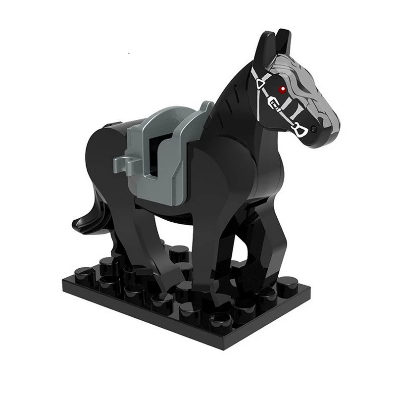 Конструктор игрушечный в виде животного волка рыцаря дневного света тигра Льва