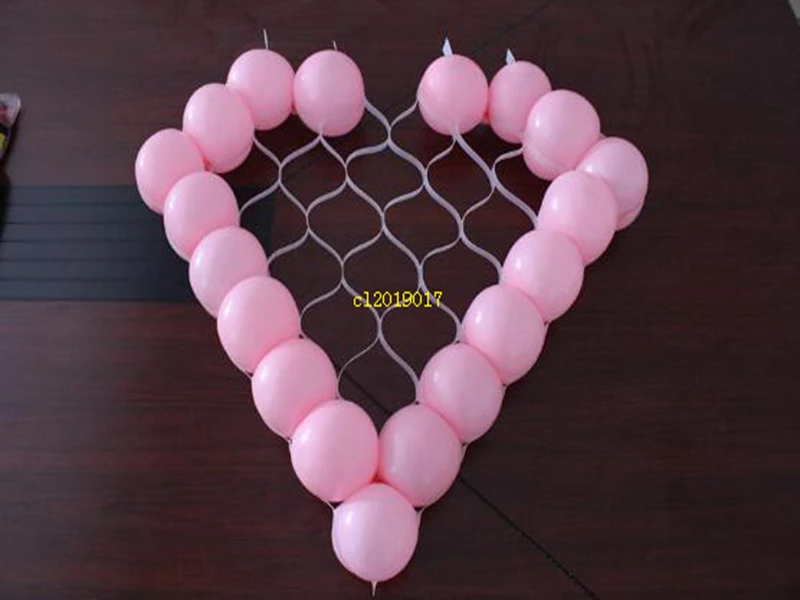 heart-shaped Shape Mesh Party Balloons Grids Wedding Birthday Background Wall Decoration.. | Дом и сад