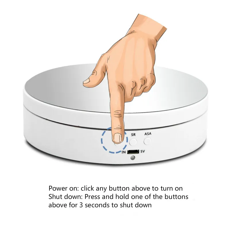 Подставка витрина электрическая вращающаяся 3 скорости на 360 градусов |