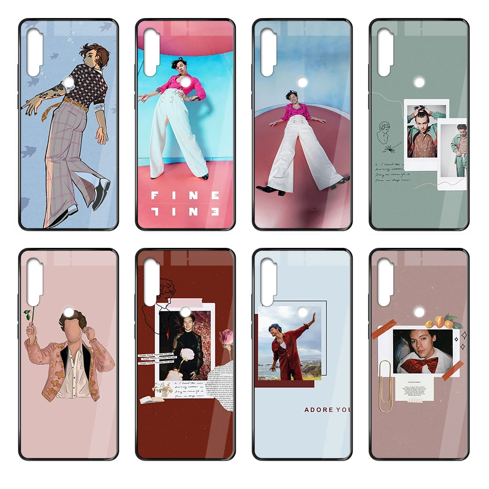 Чехол для телефона Harry Styles Love On Tour 2020 с тонкой линией черный корпус Xiaomi Redmi Note S2 3 4 5 6