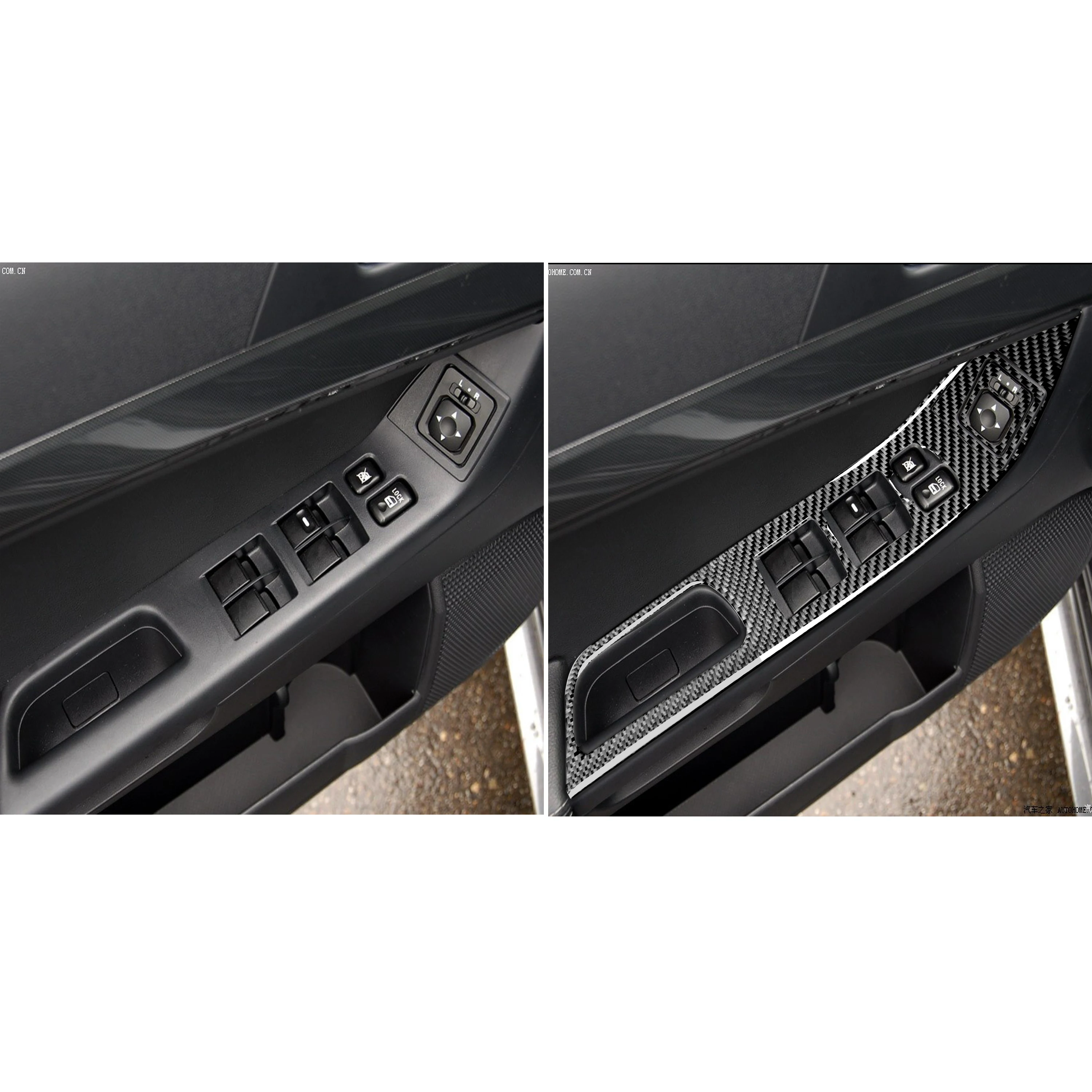 Для Mitsubishi Lancer EVO X MR 2008-2015 Автомобильная панель переключателя стеклоподъемника из