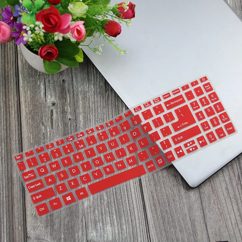 red Ноутбук Тетрадь клавиатура кожного покрова для acer Aspire 5 A515-54 A515-54G a515-53g a515-52g A515 54 54G Swift 3 sf315 SF315-51G - Цвет: red