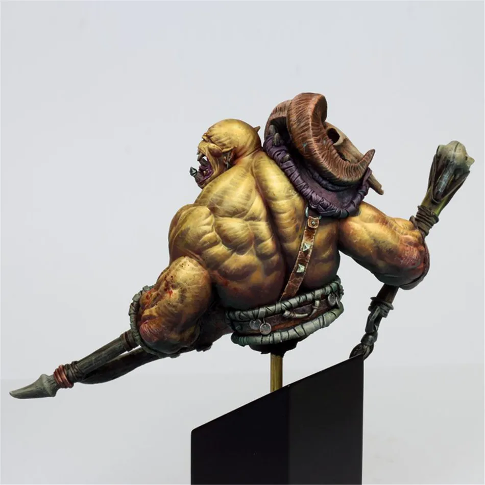 Резиновый бюст Tigerish Orc Warrior 1/12 Сборная модель фигурка набор из смолы бесцветные