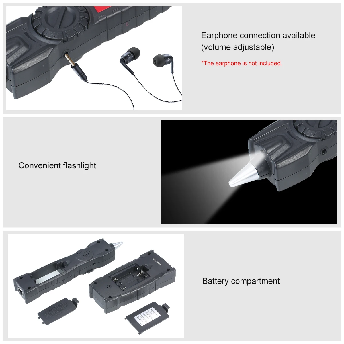 KKmoon для проверки витой пары телефонной проводки Портативный RJ11 RJ45 кабельный