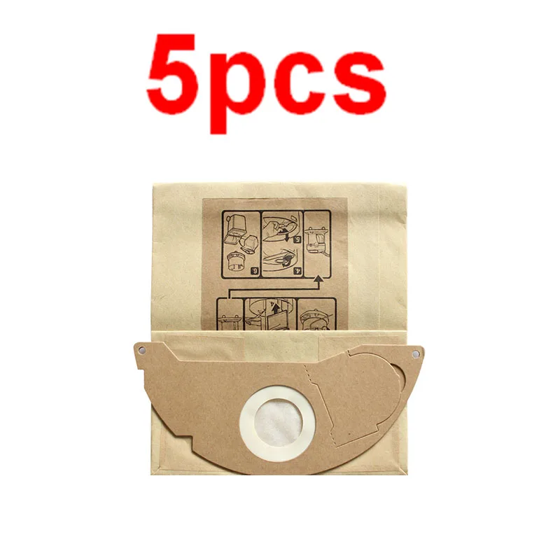 

Мешки для пыли Karcher WD2 MV2, бумажные мешки для пыли для сухой и влажной уборки, одноразовые Сменные мешки для пыли, аксессуары для робота с легк...