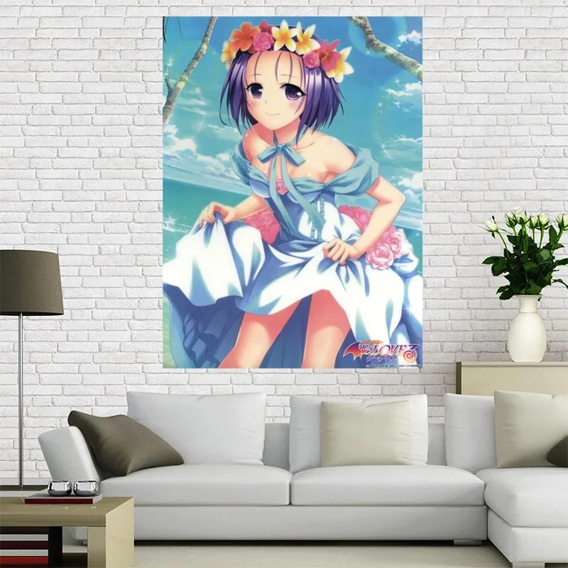 

Горячая Распродажа, на заказ, Картина на холсте «To Love Ru», плакат для домашнего декора, тканевый настенный плакат для гостиной