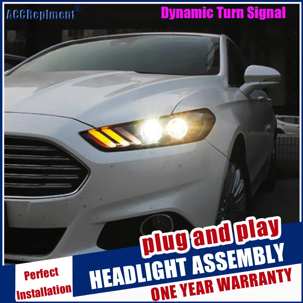 Автомобильный Стайлинг 2013-2016 для Ford Mondeo Fusion головной светильник s Mustang стиль